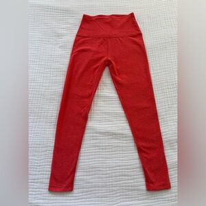 Beyond Yoga Caught in the Midi High Waisted Leggings Orange Size Small
